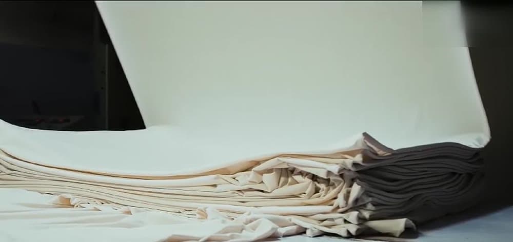 Greige fabric rolls awaiting inspection